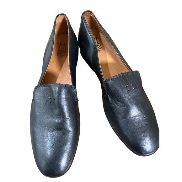Mix Mooz Roxbury black leather flats size 38 - Picture 1 of 7